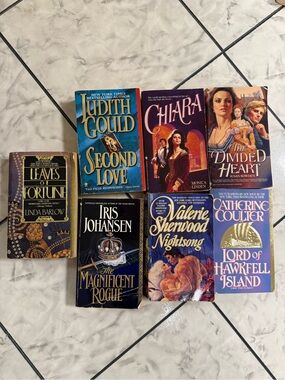 Romance Novel Books Lot Set of 7 paperbacks